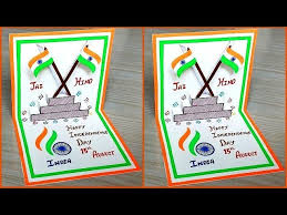 This video shows how to make tricolor republic day and independence day paper flowers. Independence Day Card Making Independence Day Special Greeting Card Handmade Youtube