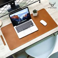 Yikda Extended Leather Gaming Mouse Pad Mat Large Office Writing Desk Computer Leather Mat Mousepad Waterproo Leather Desk Pad Leather Mouse Pad Computer Desk
