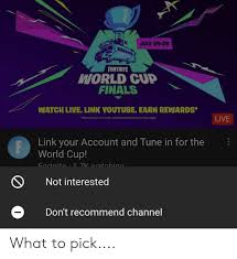 Anyone can participate, anyone can win. July 26 28 Fortnite World Cup Finals Watch Live Link Youtube Earn Rewards Live More Details To Come Additional Restrictions May Apply Link Your Account And Tune In For The World Cup Fortnite1