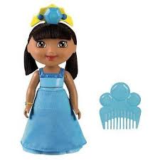 DORA THE EXPLORER SPIN & SPARKLE BLUE CRYSTAL DORA NEW