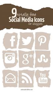 Free Social Media Icons For Bloggers Social Media Icons Free Free Social Media Social Media Icons