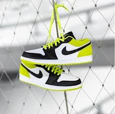 Air Jordan 1 Low Cyber Green Ck3022 003 Green Black White In 2020 Nike Sneakers Women Air Jordans Air Jordans Retro