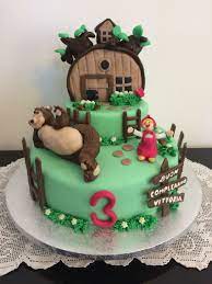 Torta Di Compleanno Masha E Orso Per Bimba Di Tre Anni Torte Di Compleanno Torte Buon Compleanno Divertente