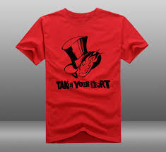 Persona 5 take your heart logo. New Persona 5 T Shirt Fashion Game Take Your Heart T Shirt Cotton Summer Short Sleeve Loose Tees Tops Fashion Tees Tee Topt Shirt Cotton Aliexpress