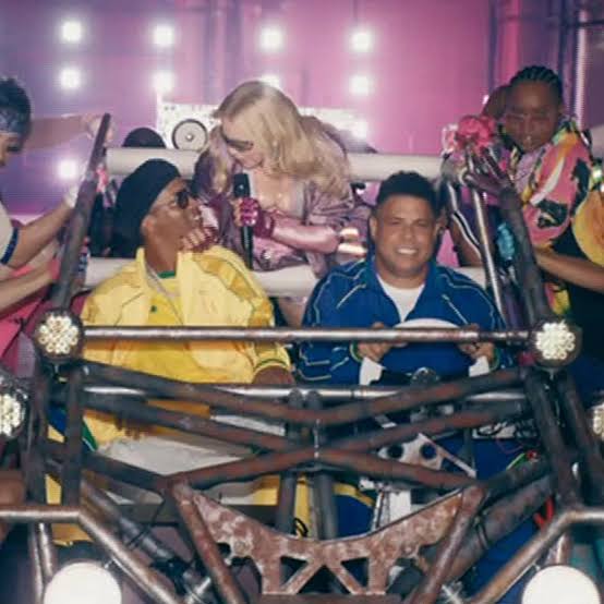 What's happening' - Ronaldo and Ronaldinho drive Madonna into stadium in  staggering World Cup half-time show