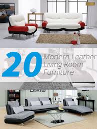 Leather sectional sofa with 2 power recliners, power headrests & usb power. 20 Modern Leather Living Room Furniture Home Design Lover
