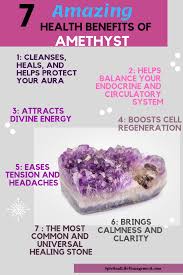 7 Amazing Health Benefits Of Amethyst Crystal Healing With Amethyst Crystalhealing Amethyst Heal Spiritual Crystals Healing Stones Crystal Healing Stones