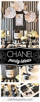 Sticking to the black, white pink and gold theme we should definitely recommend using. 60 Coco Chanel Party Ideas In 2020 Chanel Party Coco Chanel Party Chanel Birthday