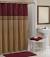 Small Burgundy Bathroom