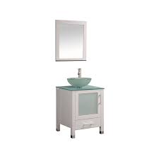 Maybe you would like to learn more about one of these? Mtd Vanities 24 In White Single Sink Bathroom Vanity With Painted Glass Top Mirror And Faucet Included In The Bathroom Vanities With Tops Department At Lowes Com
