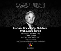 Profesor diraja ungku abdul aziz ungku abdul hamid, who passed away last month at 98, was an icon who've contributed greatly to the country. Al Fatihah Profesor Diraja Ungku Aziz Malaysian Community Care Foundation