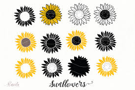 Download Sunflower Monogram Frames Graphic By Rasveta Creative Fabrica Yellowimages Mockups