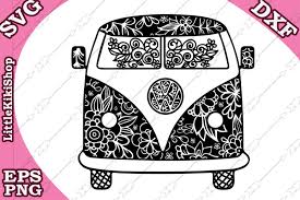 Free Zentangle Hippie Van Svg Mandala Van Svg Zentagle Retro Van Crafter File Free Platform For Download Vector Icons In Svg Png Eps Ai And Psd