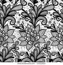 Seamless Lace Floral Pattern Vintage Invitation Grunge Background With Lace Ornament Black And W Vintage Floral Pattern Vintage Invitations Lace Background