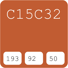 Terracotta is a mixture between orange and brown that resembles the earthy color of fired clay. Gm General Motors Burnt Orange C15c32 Hex Color Code Rgb And Paints