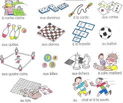 Jouer A Au A La Aux Teaching French French Lessons French Basics
