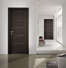 Door designs are more important than you might think when planning your future home. Minimalist Wood Interior Doors For Modern Bedroom Decor Without Ventilation To Perfecting Room Layou Bedroom Door Design Room Door Design Doors Interior Modern