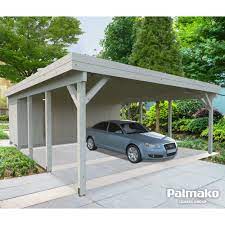 Carports offer the best protection for any vehicle including cars, bikes, caravans and motorhomes. Palmako Karl 2 Carport With Large Optional Storage Shed