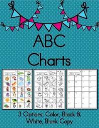 abc chart printable color black white blank copy