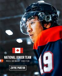 Hockey Canada adds Zayne Parekh to the World Junior Camp Roster 👏🥳🇨🇦  Story:  https://chl.ca/ohl-spirit/article/hockey-canada-adds-spirit-defenseman-parekh-to-world-junior-camp