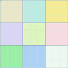 Image result for 4x4 different color grid