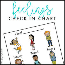 Feelings Check In Chart Freebie Feelings Chart