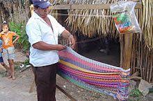 Using the efficient weaving mechanism that has been used by mayan hammock makers for centuries. Hammock Wikipedia