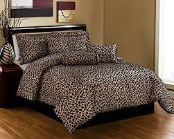 Cheetah print full/queen bedding ensemblehas all that your little one will need. Amazon Com Grand Linen Black Brown Comforter Set Leopard Zebra Print Microfur Bed In A Bag Queen Size Bedding Home Kitchen