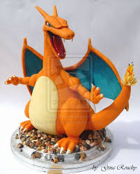 Charizard Pokemon Character Cake By Ginas Cakes On Deviantart Aniversario Pokemon Festa De Aniversario Pokemon Festa Pokemon Decoracao