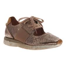 womens otbt star dust sneaker size 75 m copper leather