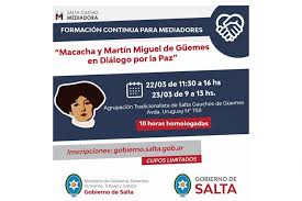Fue uno de los militares más importantes de la época de la independencia, siendo de. Noticia Capacitacion Gratuita Para Mediadores Comunitarios Macacha Y Martin Miguel De Guemes En Dialogos Por La Paz