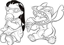 Coloriage Lilo Et Stitch En Couleur Dessin Gratuit A Imprimer Ideeen Silhouet