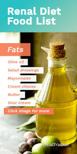 Fats Food List For Ckd Patients Renal Diet Recipes Kidney Diet Recipes Renal Diet