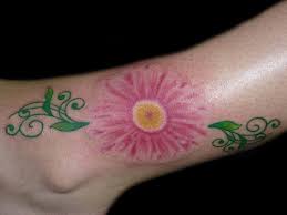 Check spelling or type a new query. Pink Daisy Flower Ankle Tattoo For Girls