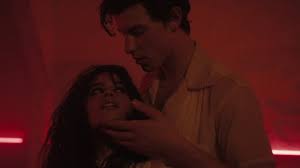 Shawn mendes and camila cabello play a motorcyclist and a waitress in the video for señorita published on youtube on the 21st of june 2019. Shawn Mendes Camila Cabello Release Sexy Senorita Video Kiss 92 5