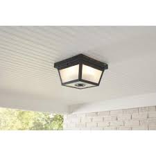 How to choose outdoor motion sensor lights? Motion Sensing Outdoor Flush Mount Lights Outdoor Ceiling Lights The Home Depot