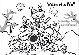 Woezel En Pip Winter Kleurplaat Kleurplaten Voor Kinderen Kleurplaten Kerst Knutselen