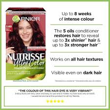 Garnier Nutrisse Ultra Permanent Hair Dye Dark Cherry 2 6 Superdrug