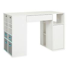 This amount of storage gives you plenty of options when it comes to safely storing away your stash. South Shore Crea Counter Height Craft Table In White Bed Bath And Beyond Canada