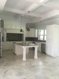 This makes it very easy to sanitise. White Epoxy Floor Living Room Home Design Ideas