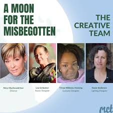 It's opening night for A MOON FOR THE MISBEGOTTEN! Please help us give a  special round of applause to the creative team who brought the story and  characters to life! The Full