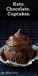 Keto Chocolate Cupcakes With Chocolate Cream Cheese Frosting Low Carb Gluten Free Grain Free Sugar Fre Keto Cupcakes Low Carb Recipes Dessert Keto Dessert