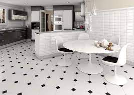 Choosing The Right Type Of Floor Tiles Floor Tile Design White Tile Kitchen Floor White Tile Floor