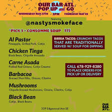 Birria Tacos With Consomme Near Me Wed Thurs Nastysmokeface Brings Us The 3 Birria Tacos And Consomme Soup Combo Friday Saturday In 2020 Thai Menu Pickled Red Onions Grilled Pork