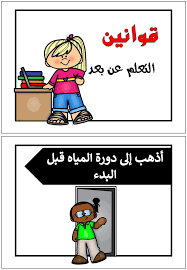 بطاقات وقوالب لقوانين التعلم عن بعد للتهيئة الطفل للدرس Arabic Alphabet Letters Lettering Alphabet Arabic Alphabet