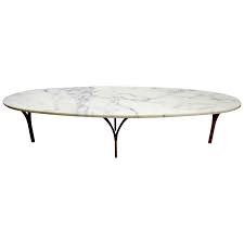 Shop with afterpay on eligible items. Oval Marble Top Coffee Table With Brass Legs At 1stdibs
