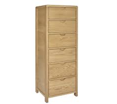 Odk dresser with 5 drawers, fabric storage tower, organizer unit for bedroom, chest for hallway, closet. Bosco Bedroom Six Drawer Tall Chest Ercol Furniture