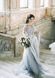 31 Non Traditional Bridal Outfits That Wow Part 2 Happywedd Com Winter Wedding Dress November Wedding Dresses Grey Wedding Dress