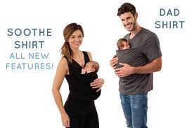 The Soothe Shirt Dad Shirt Simple Babywearing Indiegogo
