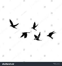 Bird In Flight Silhouette Silhouette Of Flying Birds On White Background Inspirational Body Flash Tattoo Ink Vector Sponsored Flying Bird Silhouette Bird Silhouette Birds Flying